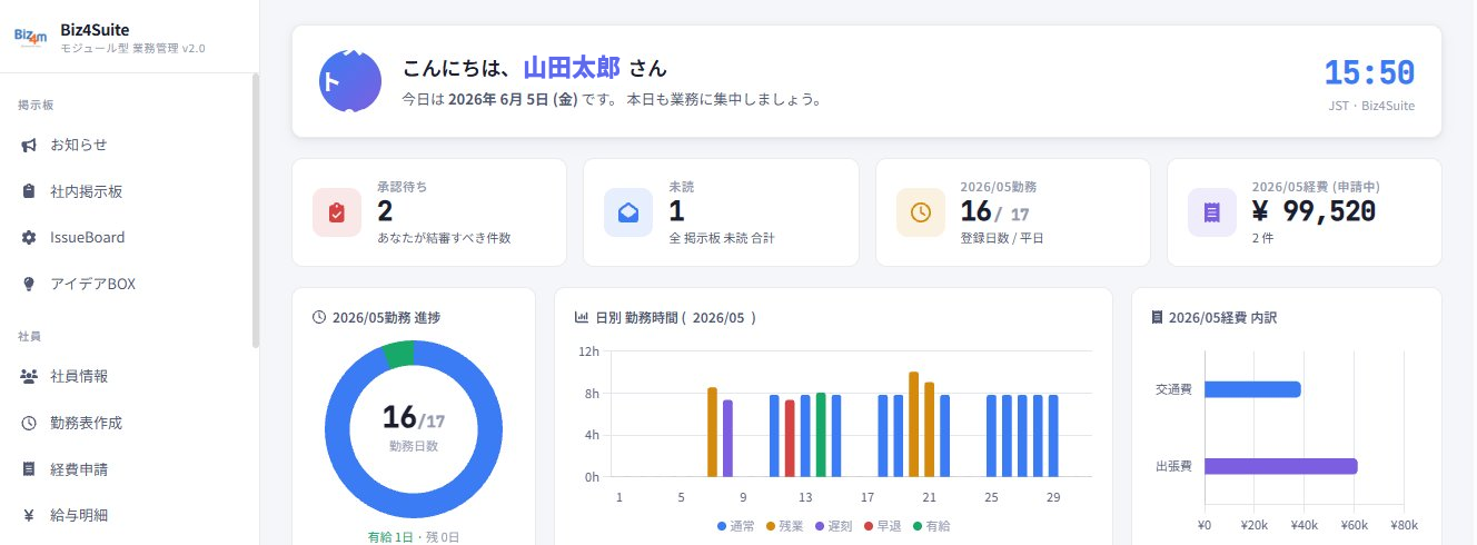Biz4Work 管理画面